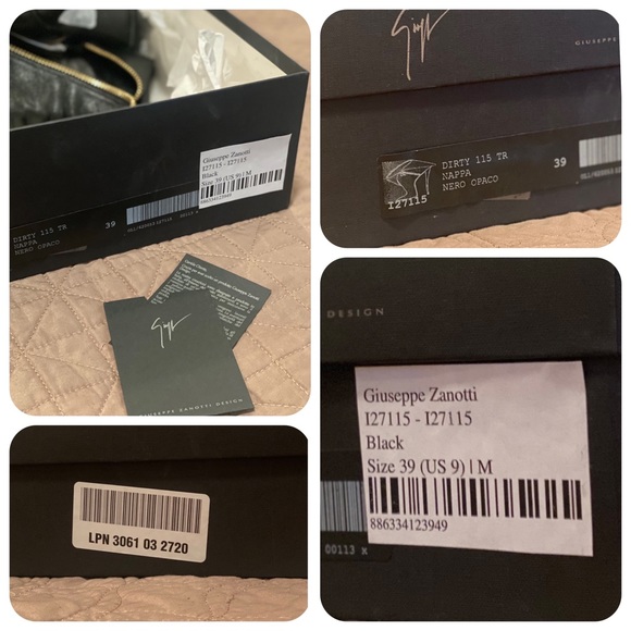 GIUSEPPE ZANOTTI Fold-Over Zip Stiletto Ankle Boot - Picture 9 of 11